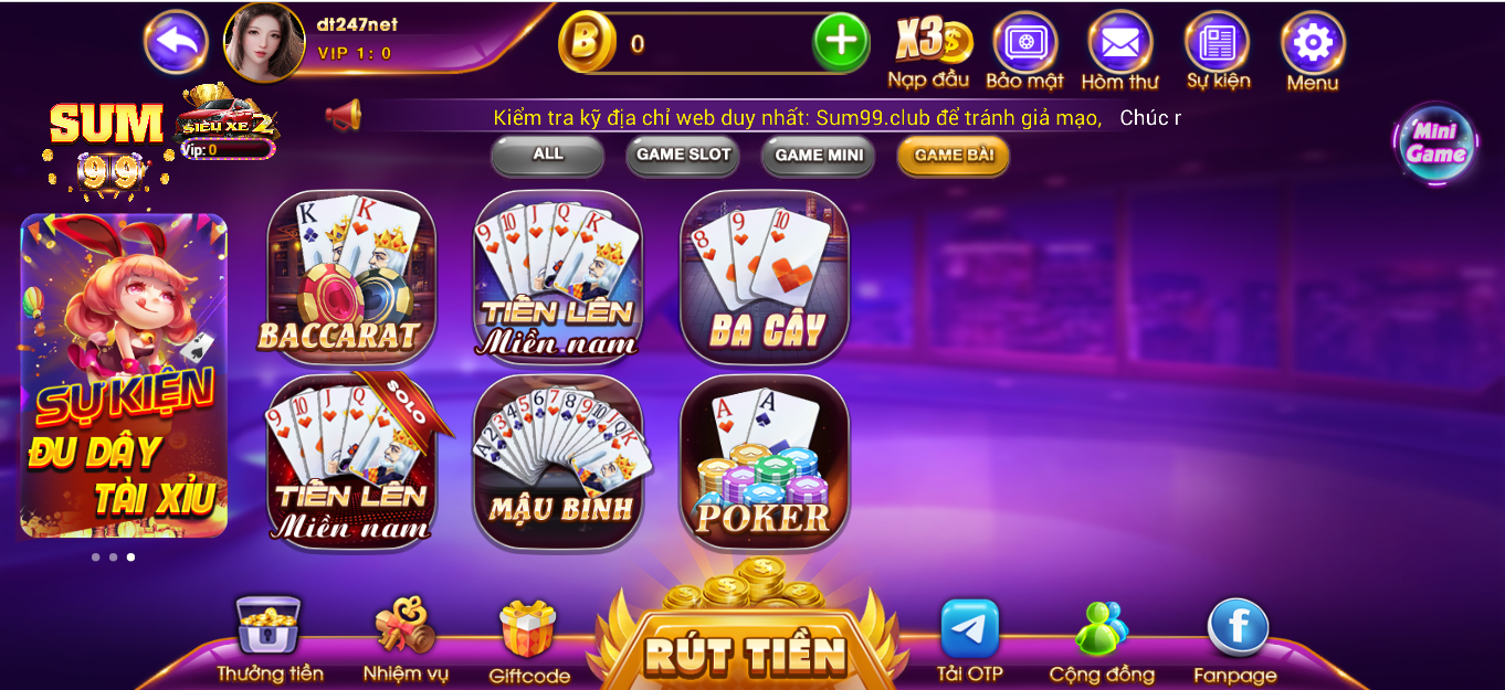 Game bài đổi thưởng